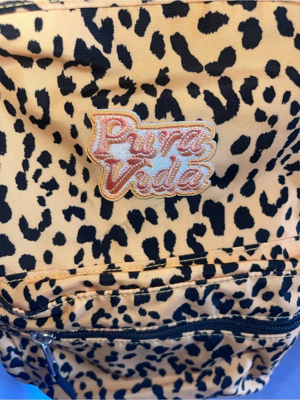 Puts Vida Leopard Print Kids Backpack in Brown, Yellow-Gold and Black